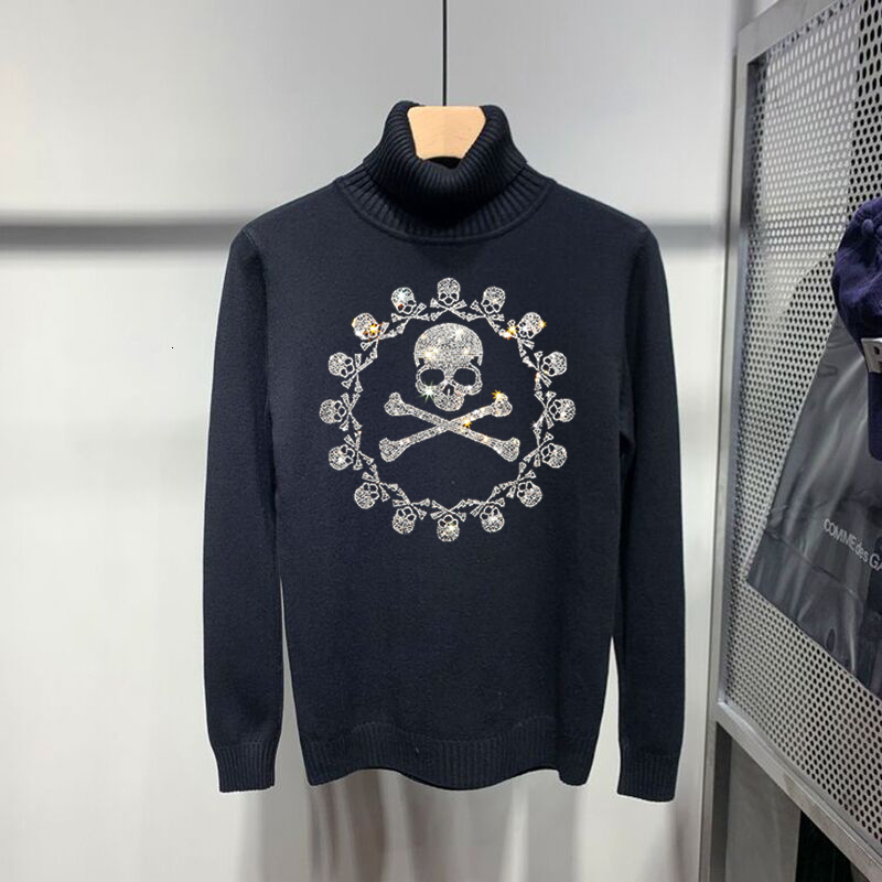 men's hoodies & sweatshirts arrival cashmere fall/winter male high collar sweater fine fit, nightgown pattern diamond skull test v2zm, Black
men's hoodies & sweatshirts arrival cashmere fall/winter male high collar sweater fine fit, nightgown pattern diamond skull test v2zm, Black