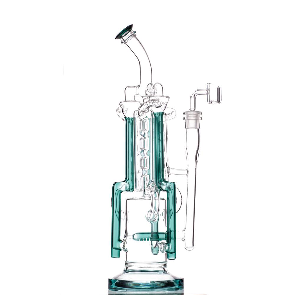 2021 Huge Hookah Bong Recycler 14.5 Inch tall color Teal Glass bongs Dab Rig Water Pipe 14mm Joint
2021 Huge Hookah Bong Recycler 14.5 Inch tall color Teal Glass bongs Dab Rig Water Pipe 14mm Joint