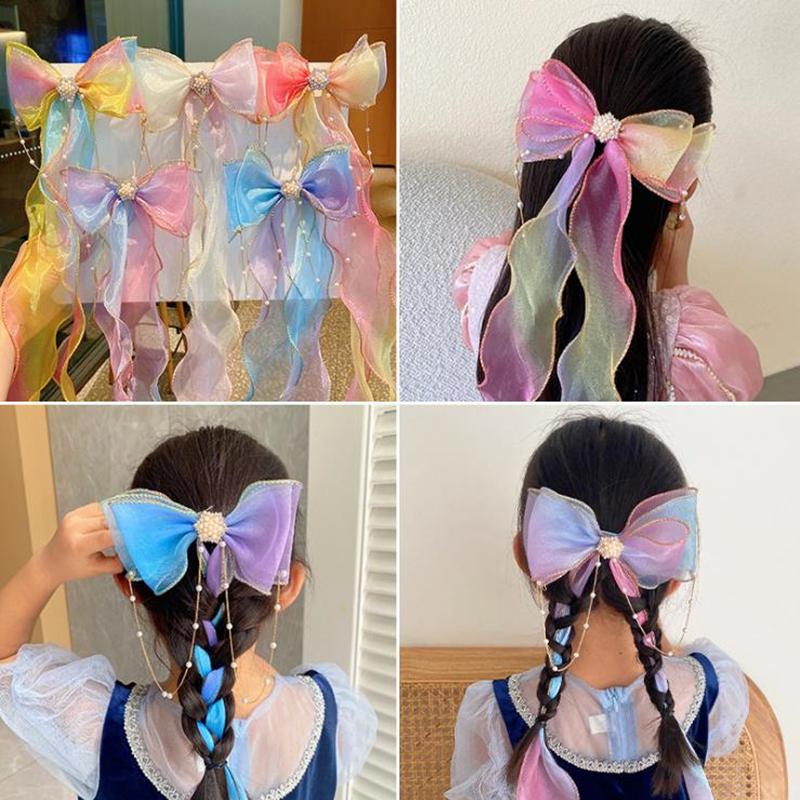 Hair Accessories Ribbon Bow Barrettes Scarf Mesh Clips Korean Styling Hairgrips Girl Cute Headwear Child Ornament
Hair Accessories Ribbon Bow Barrettes Scarf Mesh Clips Korean Styling Hairgrips Girl Cute Headwear Child Ornament