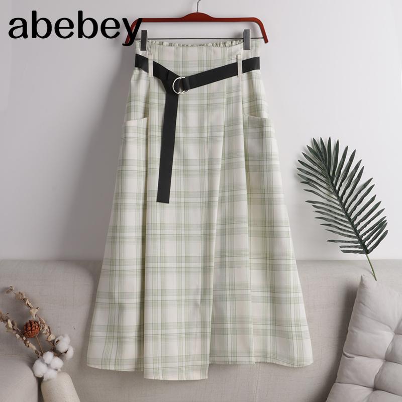 Skirts 2021 Summer High Waist Women's Stitching Elegant Office Female Mid-long Plaid Skirt
Skirts 2021 Summer High Waist Women's Stitching Elegant Office Female Mid-long Plaid Skirt