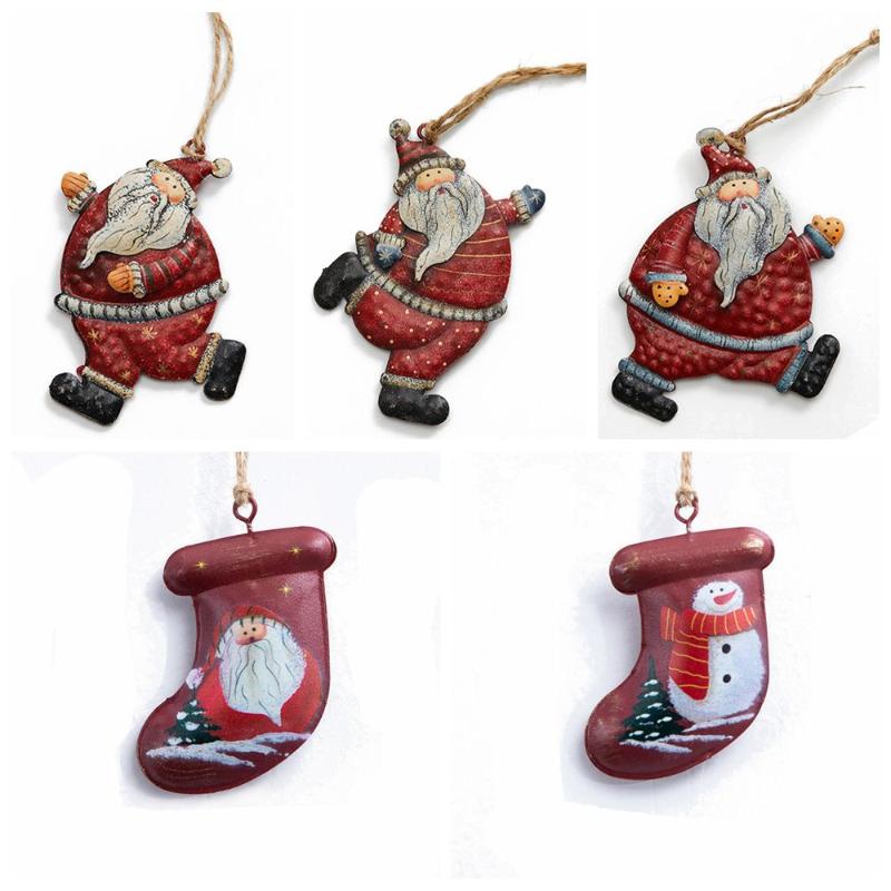 Christmas Decorations Metal Art Pendants Stockings Hanging Santa Claus Cartoon Snoman Xmas Tree Ornaments Festival Crafts Gift
Christmas Decorations Metal Art Pendants Stockings Hanging Santa Claus Cartoon Snoman Xmas Tree Ornaments Festival Crafts Gift