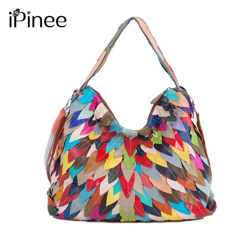 IPinee Brand Genuine Leather Handbag Women Large Hobos Shoulder Bag Female High Quality Colorful Leaves Tote Fashion Top-han Totes
IPinee Brand Genuine Leather Handbag Women Large Hobos Shoulder Bag Female High Quality Colorful Leaves Tote Fashion Top-han Totes