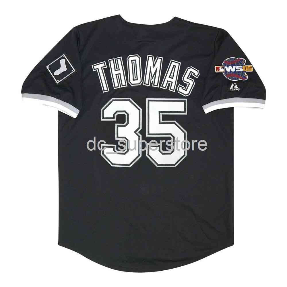 Custom sewing Frank Thomas Chicago 2005 World Series Black Jersey Men Women Youth Baseball Jersey XS-6XL
Custom sewing Frank Thomas Chicago 2005 World Series Black Jersey Men Women Youth Baseball Jersey XS-6XL