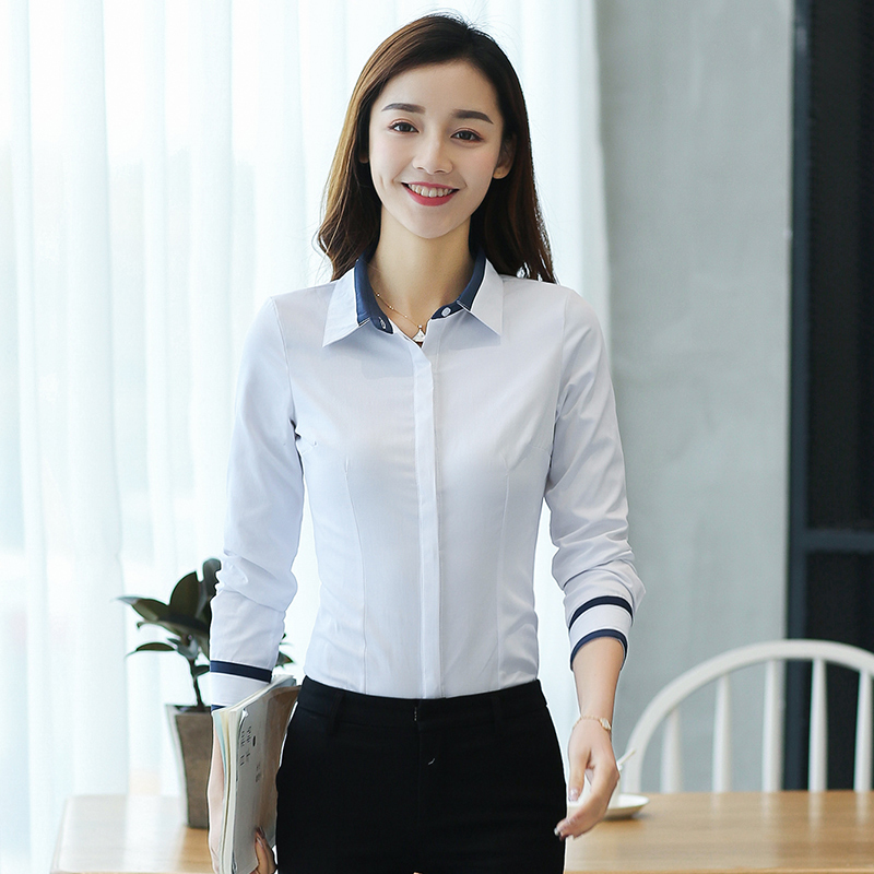 Fashion Blouses Womens Tops and Blouse Autumn Loose Blouse Women Long Sleeve Blouse White Woman Ladies Shirts Plus Size XXL 210324