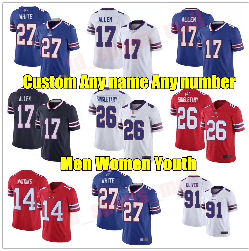 Custom 17 Josh Allen 14 Stefon Diggs Tre'Davious White Cole Beasley Football Billes Jerseys Poyer 49 Tremaine Edm Zack Moss Jim Kelly M, Black;red
Custom 17 Josh Allen 14 Stefon Diggs Tre'Davious White Cole Beasley Football Billes Jerseys Poyer 49 Tremaine Edm Zack Moss Jim Kelly M, Black;red