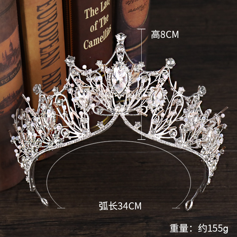 Crystal Big Tiara And Crowns Luxury Rhinestone Bridal Hair Jewelry For Women Handmade Queen Princess Wedding Hair Accessories 190 Q2, White;golden
Crystal Big Tiara And Crowns Luxury Rhinestone Bridal Hair Jewelry For Women Handmade Queen Princess Wedding Hair Accessories 190 Q2, White;golden
