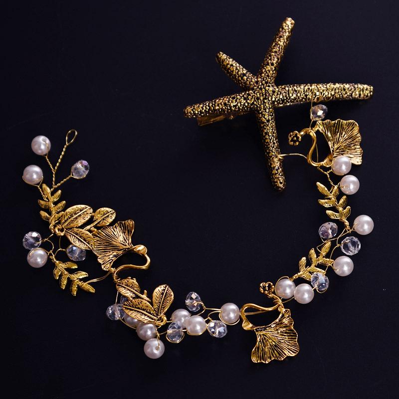 Hair Clips & Barrettes Mermaid Headpiece Piece Starfish Vine Nautical Accessories Gold Crown Beach Wedding Headband, Golden;silver
Hair Clips & Barrettes Mermaid Headpiece Piece Starfish Vine Nautical Accessories Gold Crown Beach Wedding Headband, Golden;silver