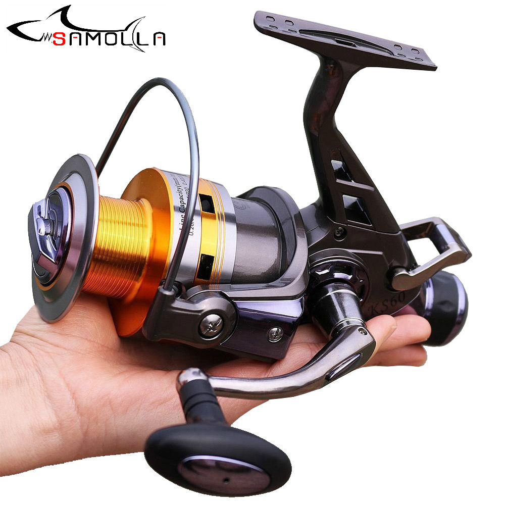 2021 Fishing Reel Strong All Metal Double Brake Max Drag 30kg Spinning Reel Molinete Carp 9+1BB 5.21 Fishing Tools Fishing Geara
2021 Fishing Reel Strong All Metal Double Brake Max Drag 30kg Spinning Reel Molinete Carp 9+1BB 5.21 Fishing Tools Fishing Geara