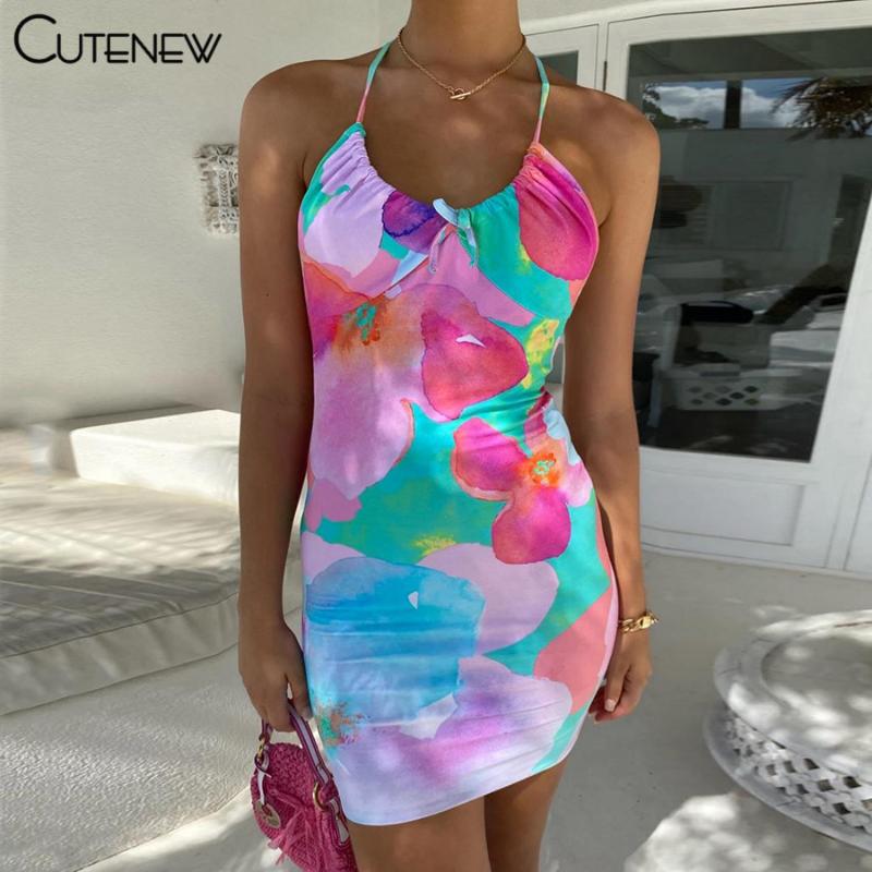 Casual Dresses Cute Sexy Backless Sleeveless Bandage Print Women Mini 2021 Summer Party Beach Vacation Clubwear Slim Lady Dress, Black;gray
Casual Dresses Cute Sexy Backless Sleeveless Bandage Print Women Mini 2021 Summer Party Beach Vacation Clubwear Slim Lady Dress, Black;gray
