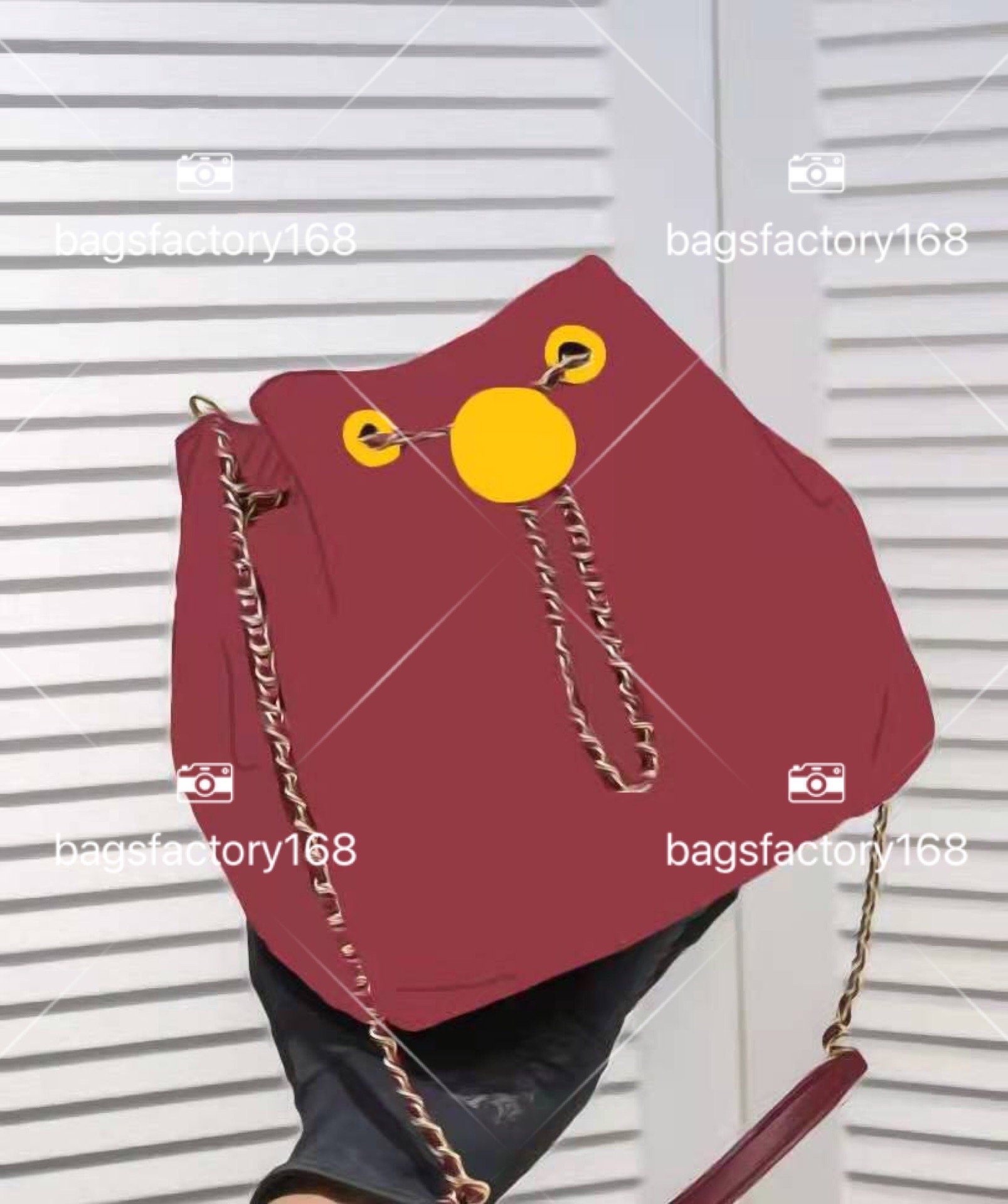 Luxury Classic Design Chain Rope Mini Bucket Bag Gold Buckle Lock Large Grid Solid Color Simple Casual Fashion Drawstring Shoulder Handbag, Customize
Luxury Classic Design Chain Rope Mini Bucket Bag Gold Buckle Lock Large Grid Solid Color Simple Casual Fashion Drawstring Shoulder Handbag, Customize