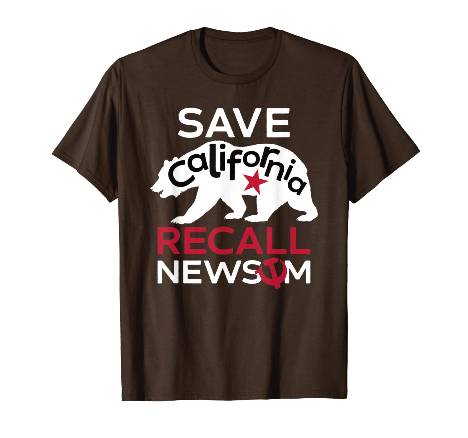save california recall newsom conservative political t-shirt, White;black
save california recall newsom conservative political t-shirt, White;black
