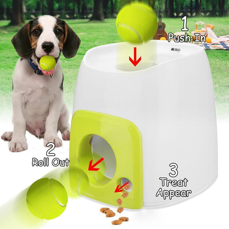Pet SuppliesDog Puzzle Interactive Training Reward MachineIntelligent Automatic Pet Food Leakage DeviceTennis Launch Feeding Toy