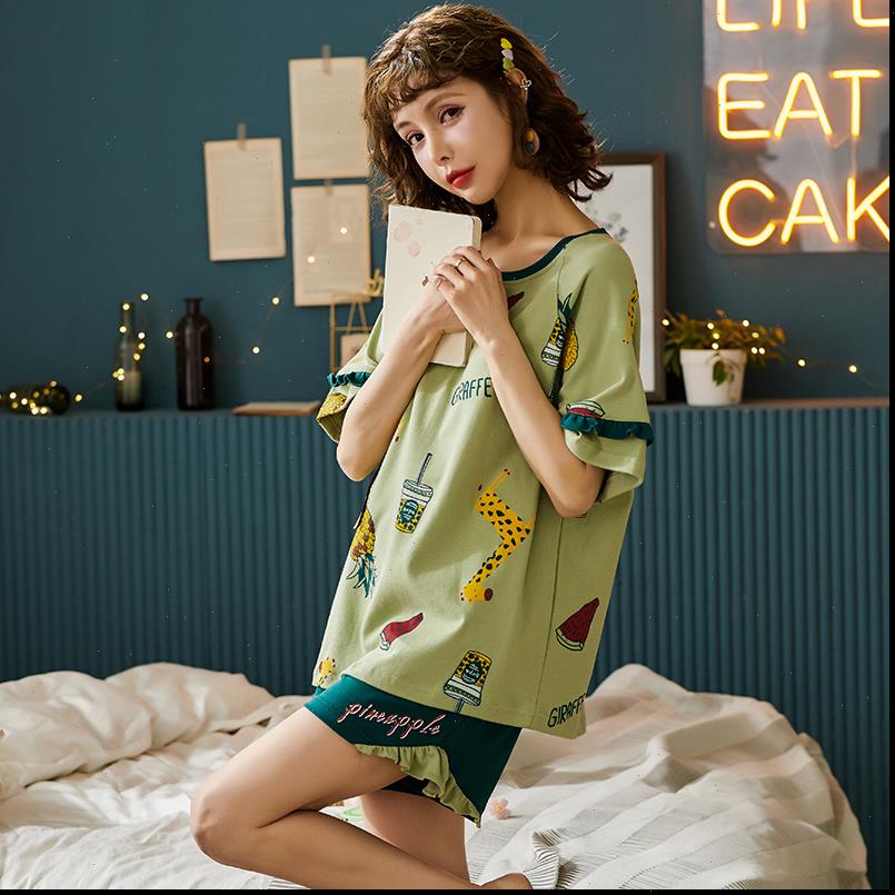 bzel casual pajama sets pijama womens sleepwears o neck pyjama short sleeve t shirt shorts pj spring summer sleepwear girls, Black;red
bzel casual pajama sets pijama womens sleepwears o neck pyjama short sleeve t shirt shorts pj spring summer sleepwear girls, Black;red