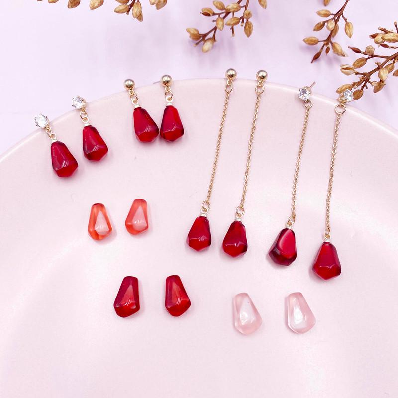 Dangle & Chandelier Minar Cute Red Pink Pomegranate Seeds Earrings For Women Girls Resin Beading Rhinestone Fruit Statement Brincos, Silver
Dangle & Chandelier Minar Cute Red Pink Pomegranate Seeds Earrings For Women Girls Resin Beading Rhinestone Fruit Statement Brincos, Silver