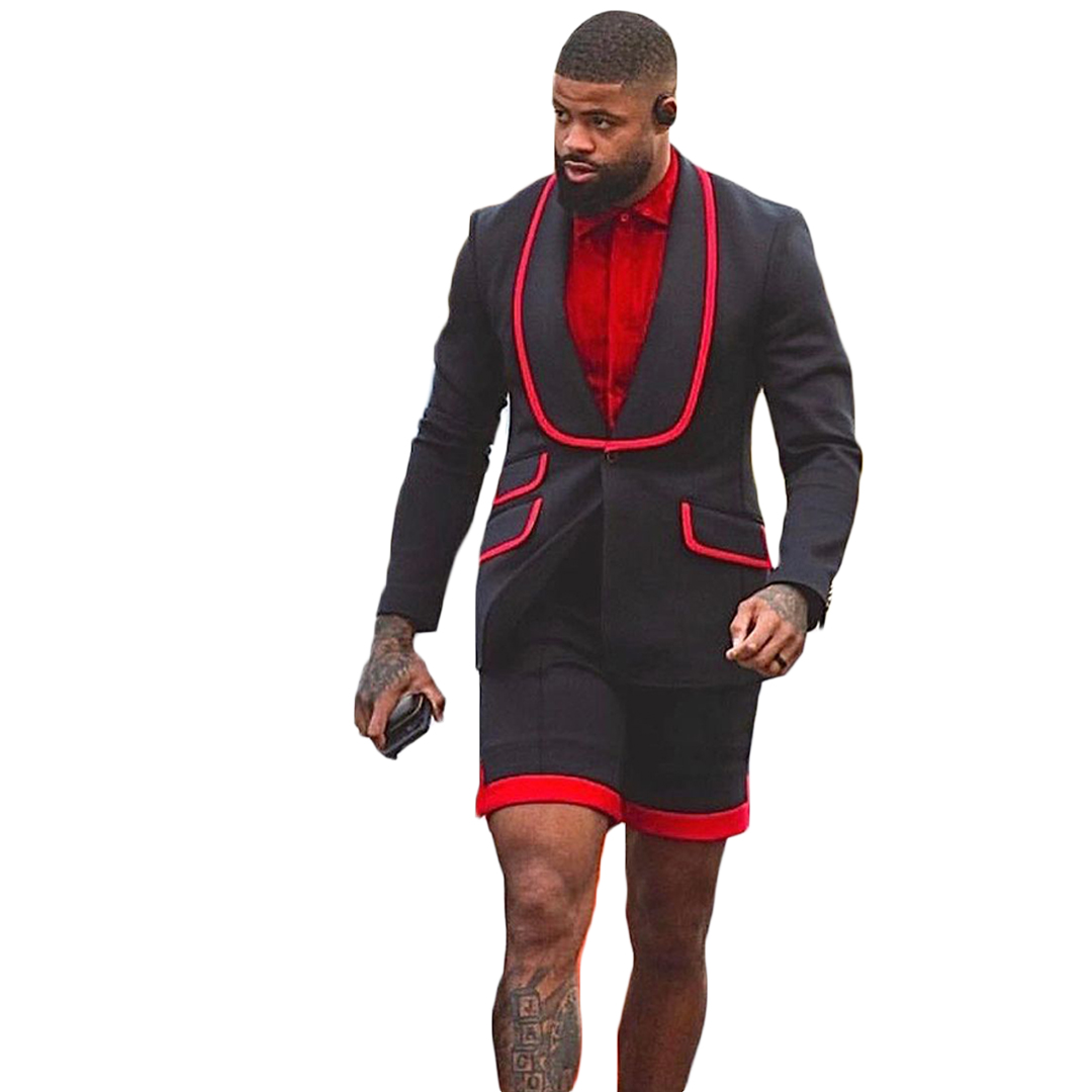 Unique Design Tailored Men Business Tuxedos Mens Sport Pant Suit Prom Party Wedding Suits Outfit (Jacket+Pants)