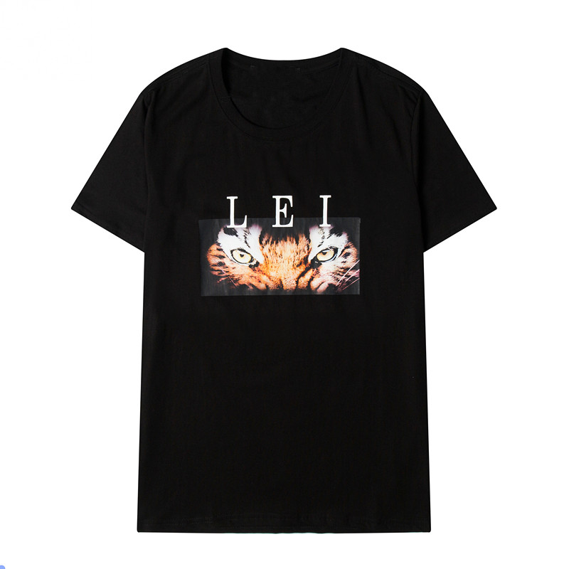 2021 summer designer cotton men's casual fashion short sleeve T-shirt, White;black
2021 summer designer cotton men's casual fashion short sleeve T-shirt, White;black