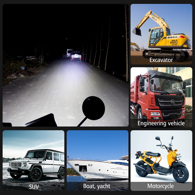 12-80V 32 lamp beads high-brighess reflector LED retrofit external lights