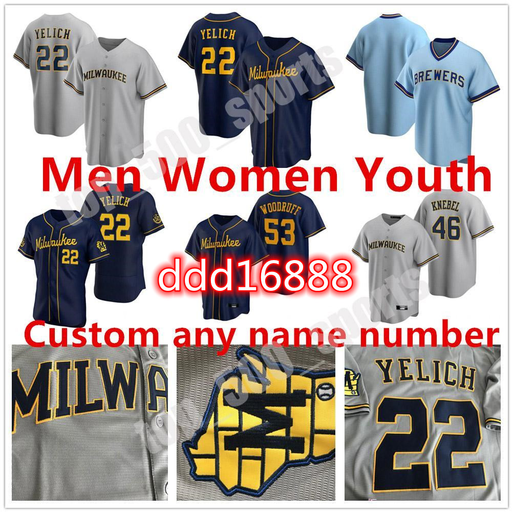 Custom 2021 Milwaukee Men Women youth kids Brewers Baseball Jerseys 22 Christian Yelich 8 Ryan Braun 12 Justin Smoak Lorenzo Robin eric yard, Colour 2
Custom 2021 Milwaukee Men Women youth kids Brewers Baseball Jerseys 22 Christian Yelich 8 Ryan Braun 12 Justin Smoak Lorenzo Robin eric yard, Colour 2