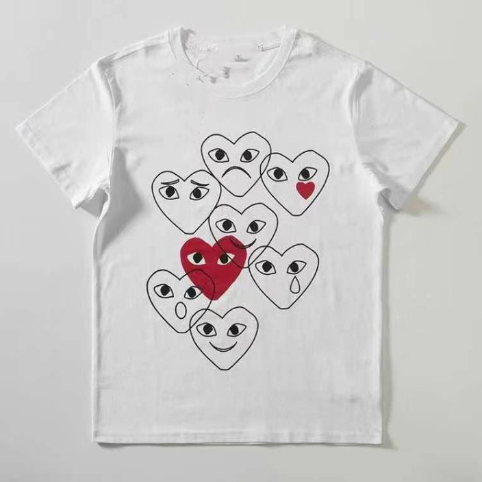 2021 summer designer love short sleeve white black green cotton T-shirt red heart men's and women's half parent-child clothes
2021 summer designer love short sleeve white black green cotton T-shirt red heart men's and women's half parent-child clothes