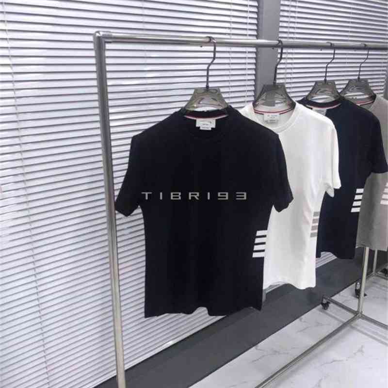 TB side four bar short sleeve T-shirt pure cotton ball ground round neck tee men's and women's 2020ss new product, White;black
TB side four bar short sleeve T-shirt pure cotton ball ground round neck tee men's and women's 2020ss new product, White;black