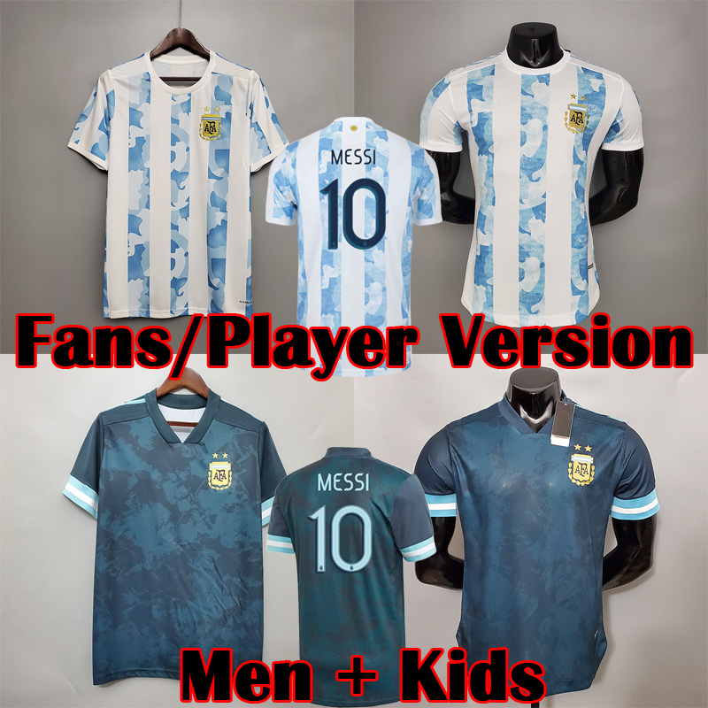 Argentina soccer Jersey Fans and player version 2021 Copa america DI MARIA HIGUAIN MESSI DYBALA AGUERO football shirt Men + Kids kit sets uniforms 20 21, Kids away
Argentina soccer Jersey Fans and player version 2021 Copa america DI MARIA HIGUAIN MESSI DYBALA AGUERO football shirt Men + Kids kit sets uniforms 20 21, Kids away