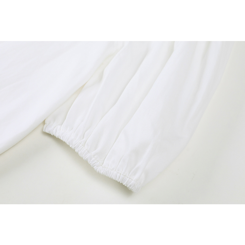 Women Summer Fashion Floral Embroidery White Dress Streetwear Puff Short Sleeve Frcoks Preppy Style Ins Ruffle Vestiods 210430