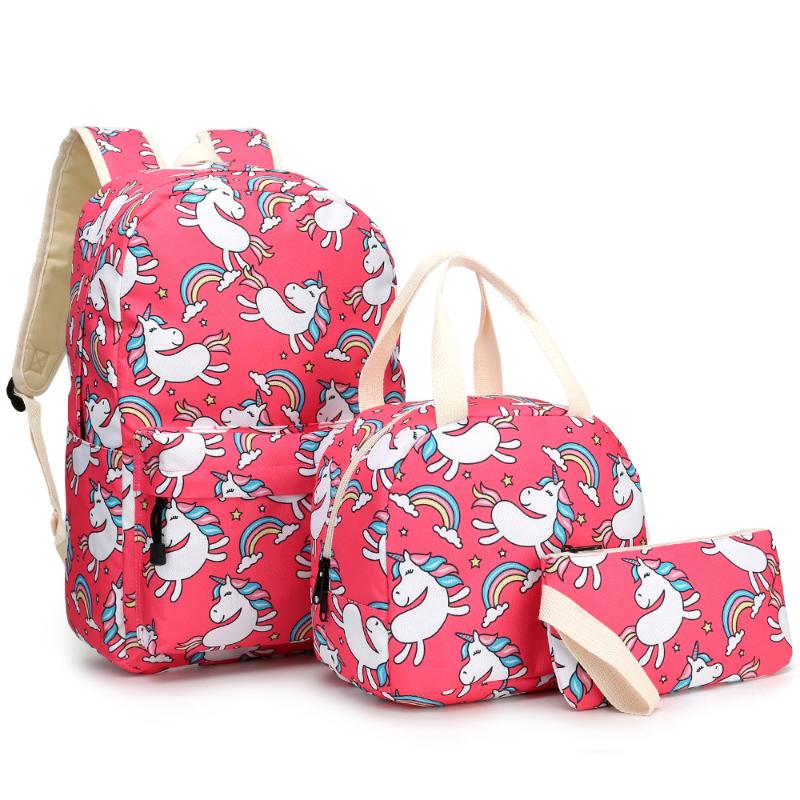 School Bags Ultralight Waterproof 3 Piece Bag Backpack Handbag Pencil Case Girl Protect Spine Travel Storage Cartoon Schoolbag, Pink
School Bags Ultralight Waterproof 3 Piece Bag Backpack Handbag Pencil Case Girl Protect Spine Travel Storage Cartoon Schoolbag, Pink