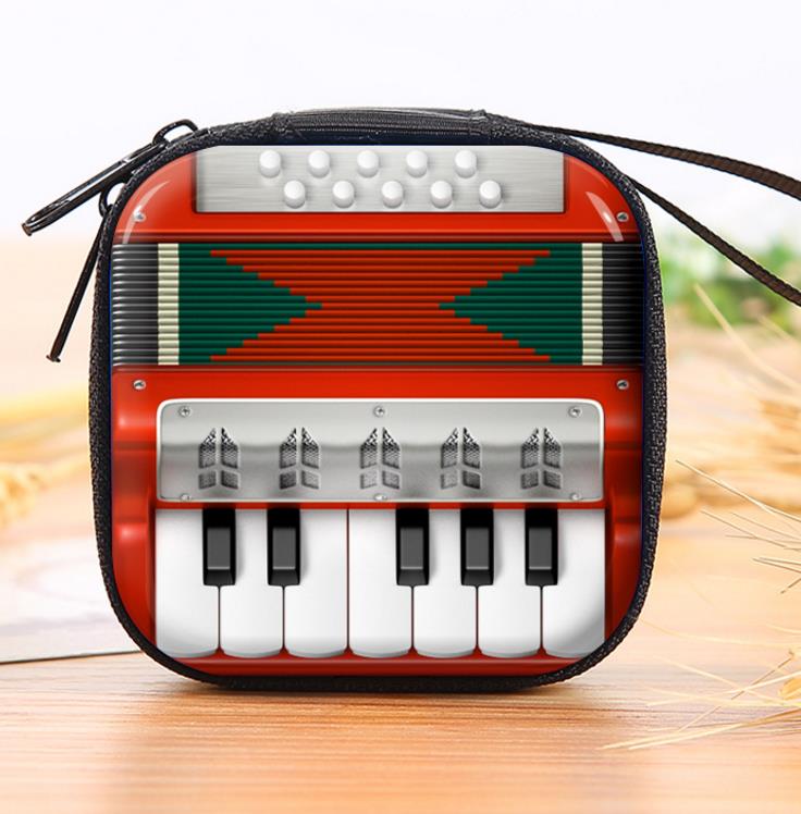 Vintage Coin Purse Small Portable Retro Tinplate Zipper Wallet Key Case Change Bags Children Camera Radio Pouch Kids Christmas Gift Birthday Presents 