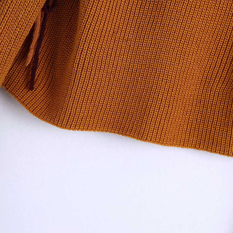 Casual Women O Neck Sleeve Double Wear Knitter Spring-autumn Fashion Ladies England Style Sweater Female Linen 210527