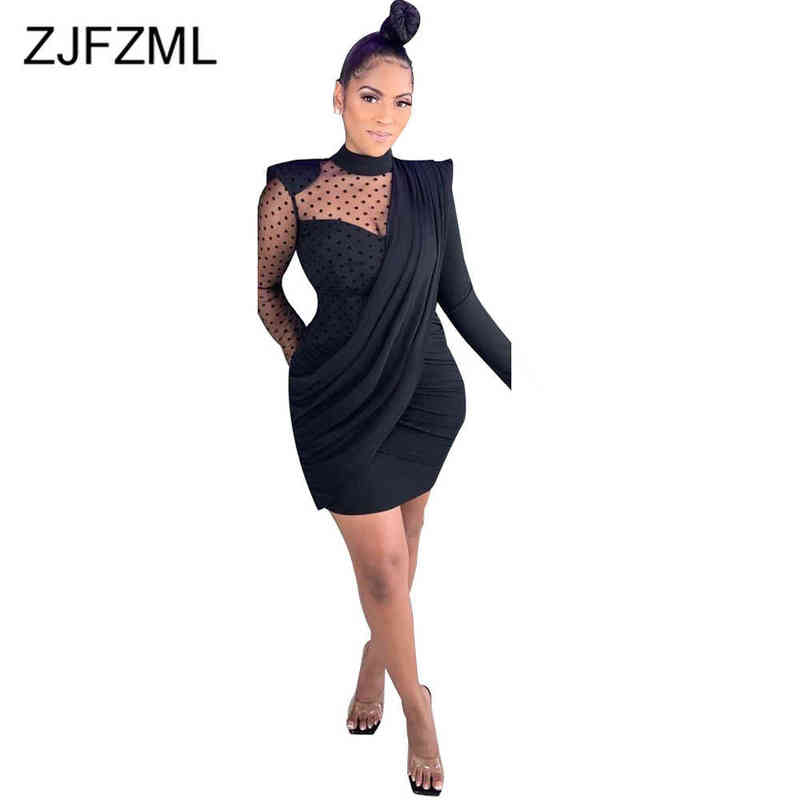 Polka Dot Print Elegant Ruched Pencil Dress Women High Necked Long Sleeve Club Party Dress Sexy Black See Through Bandage Dress G1223, Yellow
Polka Dot Print Elegant Ruched Pencil Dress Women High Necked Long Sleeve Club Party Dress Sexy Black See Through Bandage Dress G1223, Yellow