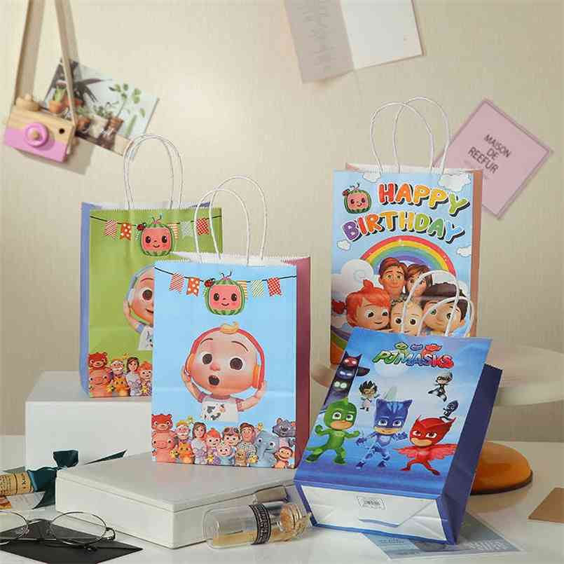 Cartoon Cocomelon Children's Gift Bag JJ Boys Family Lovely Hand Bag Portable Rainbow Fashion For kids Creative Paper Bags Gift Packagi
Cartoon Cocomelon Children's Gift Bag JJ Boys Family Lovely Hand Bag Portable Rainbow Fashion For kids Creative Paper Bags Gift Packagi