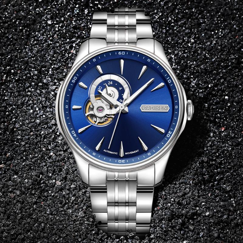 Wristwatches CADISEN Watch Men Mechanical Automatic Wrist Watches Japan NH39A Skeleton Tourbillon Clock Relogio Masculino, White
Wristwatches CADISEN Watch Men Mechanical Automatic Wrist Watches Japan NH39A Skeleton Tourbillon Clock Relogio Masculino, White