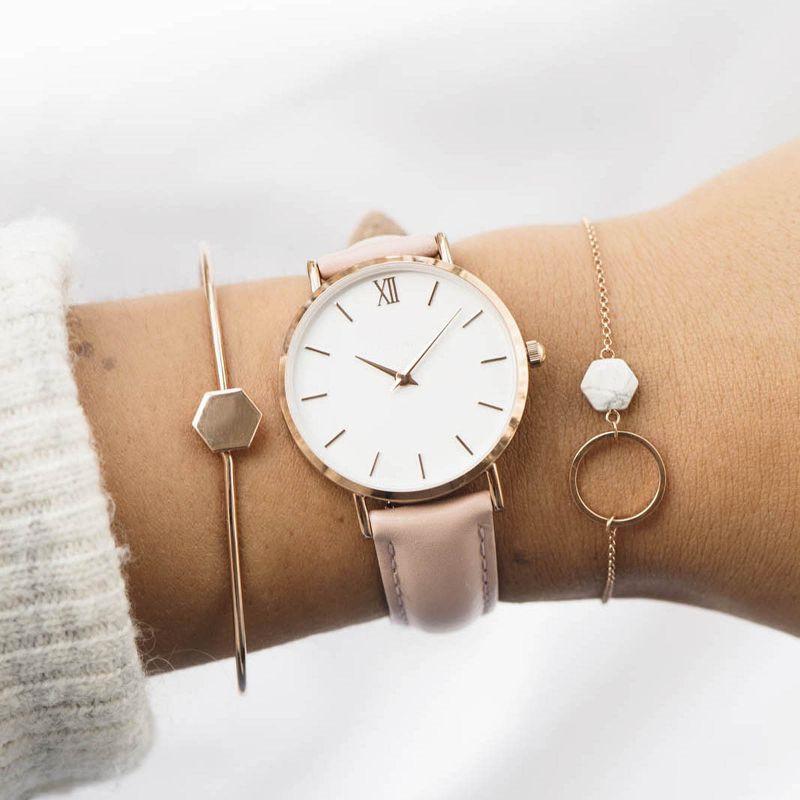 Wristwatches Fashion Simple Women Watches Casual Ladies Leather Quartz Wrist Watch Female Clocks Zegarek Damski Relogio Feminino, Brown
Wristwatches Fashion Simple Women Watches Casual Ladies Leather Quartz Wrist Watch Female Clocks Zegarek Damski Relogio Feminino, Brown
