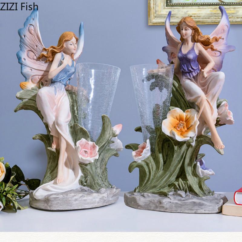 European Resin Vase Character Sculpture Decoration Ornaments Living Room Flower Arrangement Home Pot Vases
European Resin Vase Character Sculpture Decoration Ornaments Living Room Flower Arrangement Home Pot Vases