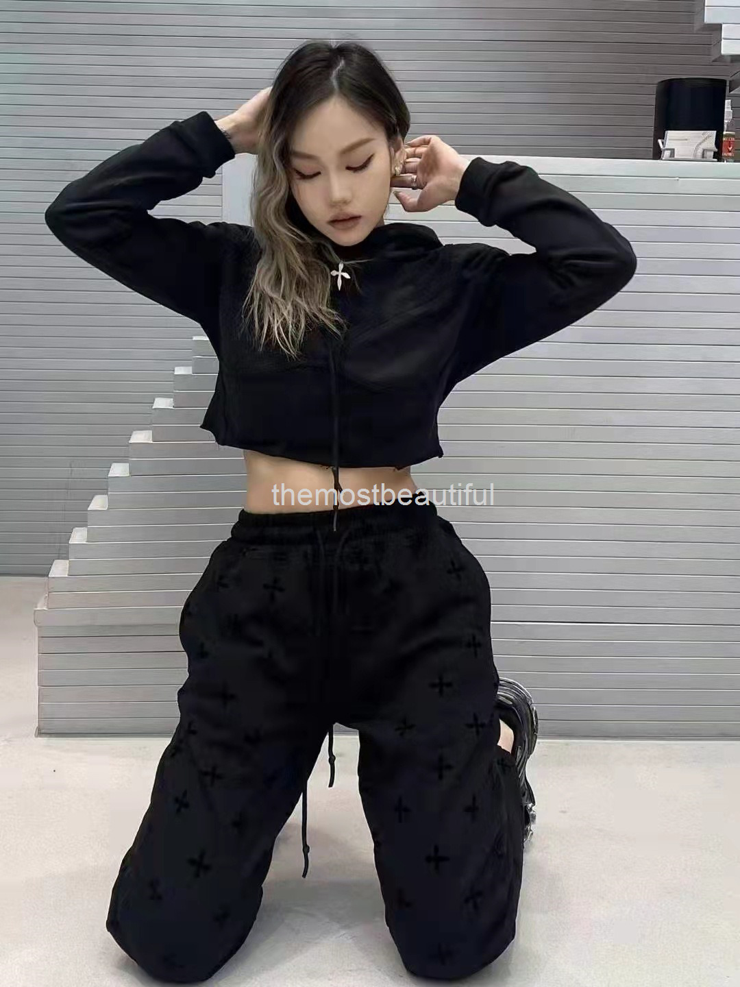 Women's Hoodies & Sweatshirts Smfk early spring dark dancer cross shaped slim cut navel short splicing long sleeve women, Black
Women's Hoodies & Sweatshirts Smfk early spring dark dancer cross shaped slim cut navel short splicing long sleeve women, Black