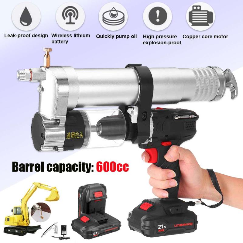 Power Tool Sets Drillpro 21V 600ml Cordless Electric Grease Gun Rechargeable Lithium Battery Drill Screwdriver Greaser
Power Tool Sets Drillpro 21V 600ml Cordless Electric Grease Gun Rechargeable Lithium Battery Drill Screwdriver Greaser