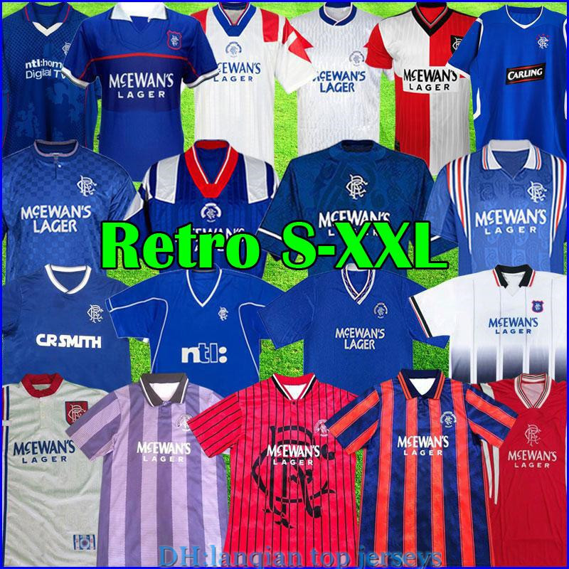 Retro 87 90 92 94 96 97 99 2001 Glasgow Rangers soccer jerseys vintage blue away white GASCOIGNE LAUDRUP MCCOIST Men football Shirts Uniforms, Black;yellow
Retro 87 90 92 94 96 97 99 2001 Glasgow Rangers soccer jerseys vintage blue away white GASCOIGNE LAUDRUP MCCOIST Men football Shirts Uniforms, Black;yellow