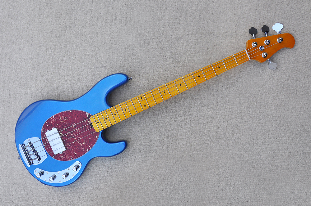 Factory Custom 4-string Metal Blue Electric Bass Guitar with Yellow Maple Fretboard,Red Pickguard,Chrome Hardwares,Offer Customized
Factory Custom 4-string Metal Blue Electric Bass Guitar with Yellow Maple Fretboard,Red Pickguard,Chrome Hardwares,Offer Customized