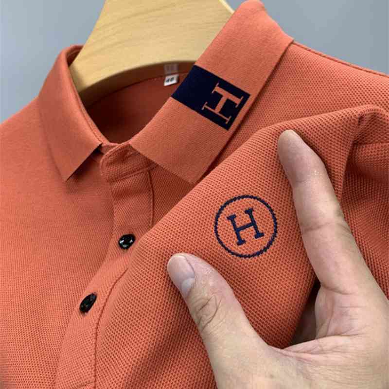 long sleeved T-shirt tide brand high-end flip tie embroidered Paul polo shirt Pure Cotton autumn Top Men's, Orange
long sleeved T-shirt tide brand high-end flip tie embroidered Paul polo shirt Pure Cotton autumn Top Men's, Orange