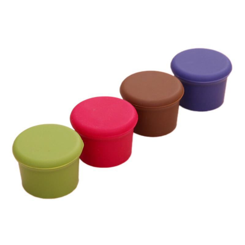 Silicone Wine Bottle Caps Stopper Leak Free Wine Bottle Cap Fresh Keeping Sealers Beer Beverage Closures Bar Accessories