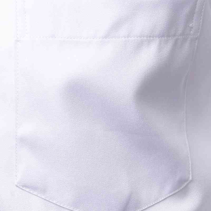 Mens White Bamboo Fiber Dress Shirts Slim Fit Wrinkle Free Casual Shirt Chemise Non Iron Easy Care Elastic Wedding Working Shirt 210708