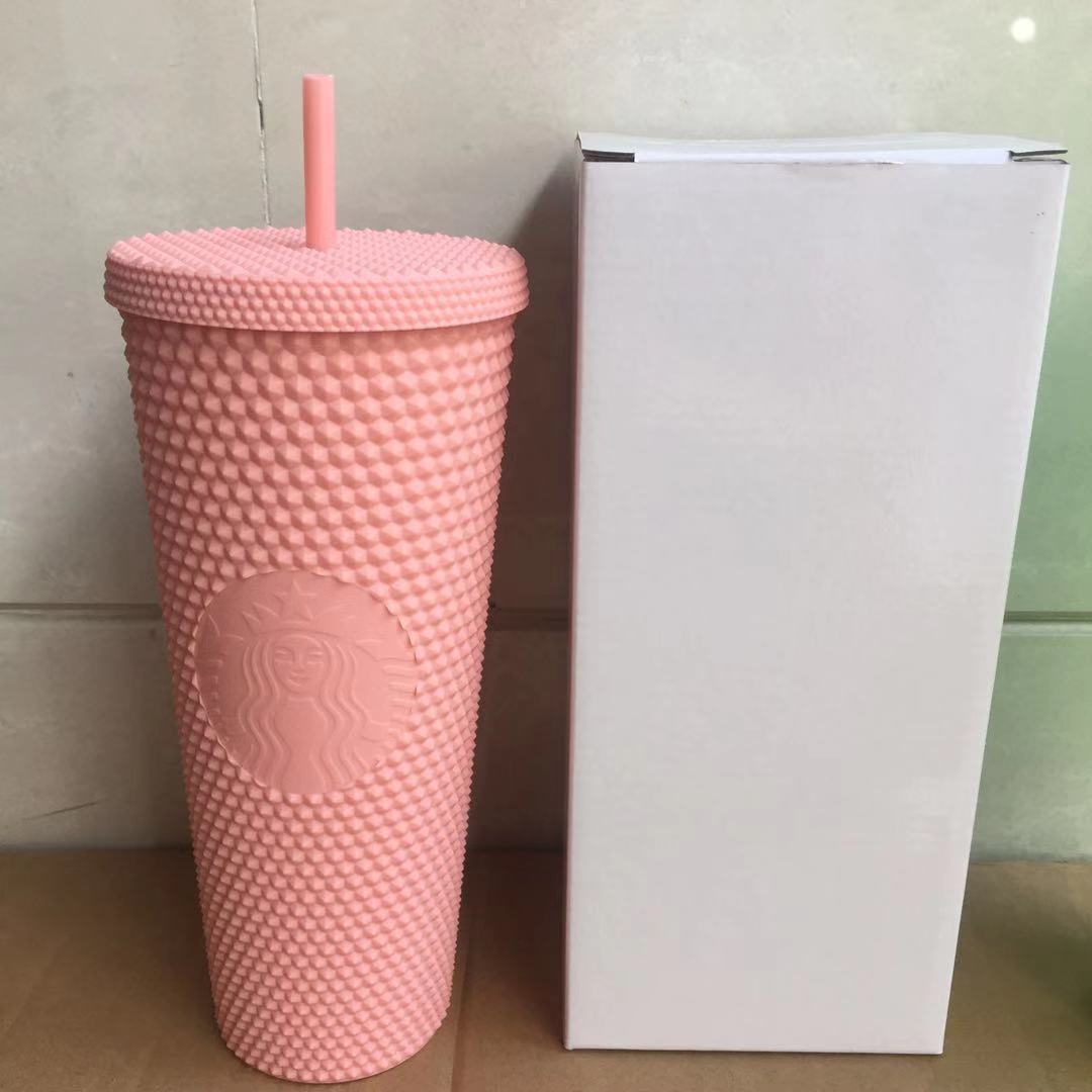 2021 Starbucks Studded Cup Tumblers 710ml Matte Pink Plastic Mugs with Straw Factory Supply
2021 Starbucks Studded Cup Tumblers 710ml Matte Pink Plastic Mugs with Straw Factory Supply