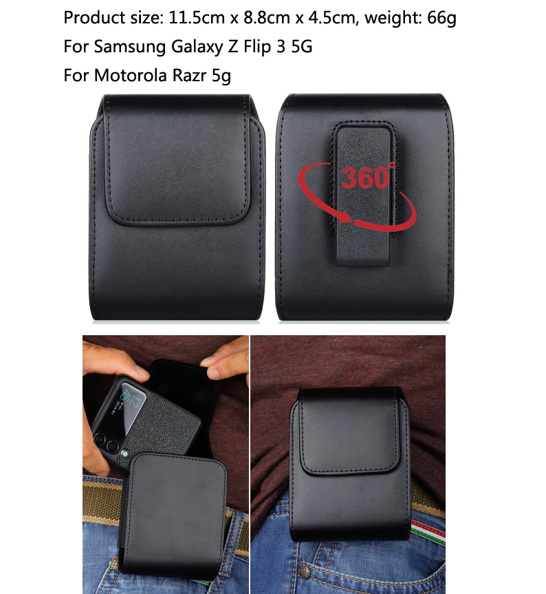 For Samsung Galaxy Z Flip 3 5G Belt Clip Holster Case Cover For Galaxy Z Flip PU Leather Waist Bag For Motorola Razr 5G, Black
For Samsung Galaxy Z Flip 3 5G Belt Clip Holster Case Cover For Galaxy Z Flip PU Leather Waist Bag For Motorola Razr 5G, Black