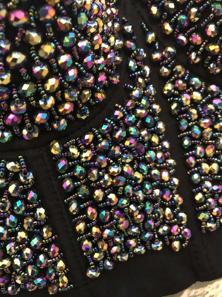 Autumn Winter Gaga Bustier Pearls Push Up Night Club Bralette Women's Bra Cropped Top Corset Plus Size D241 210527