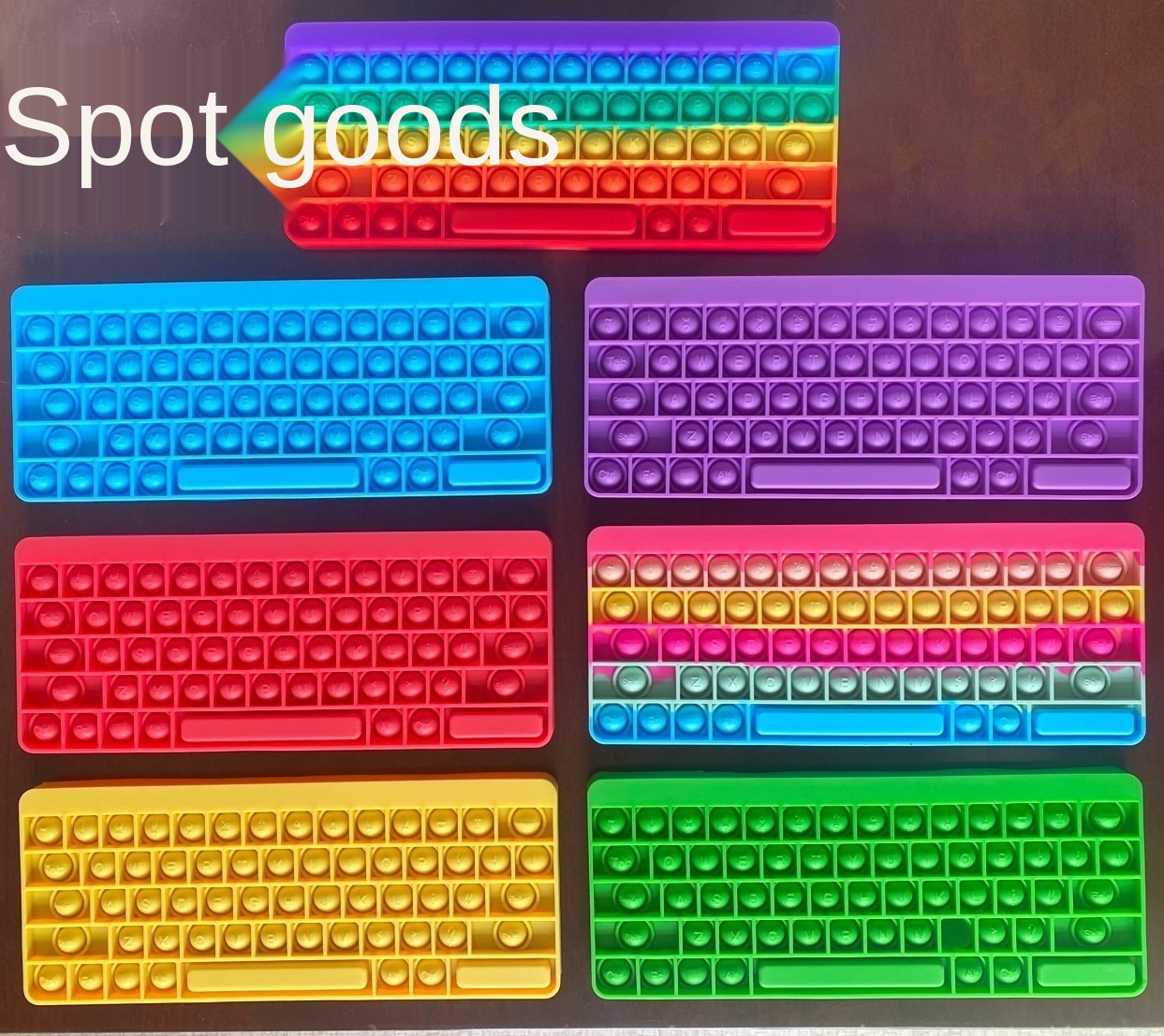 Pop push keyboard Silica gel fidget toys Educational Silicone Stress Relief Decompression Toy
Pop push keyboard Silica gel fidget toys Educational Silicone Stress Relief Decompression Toy