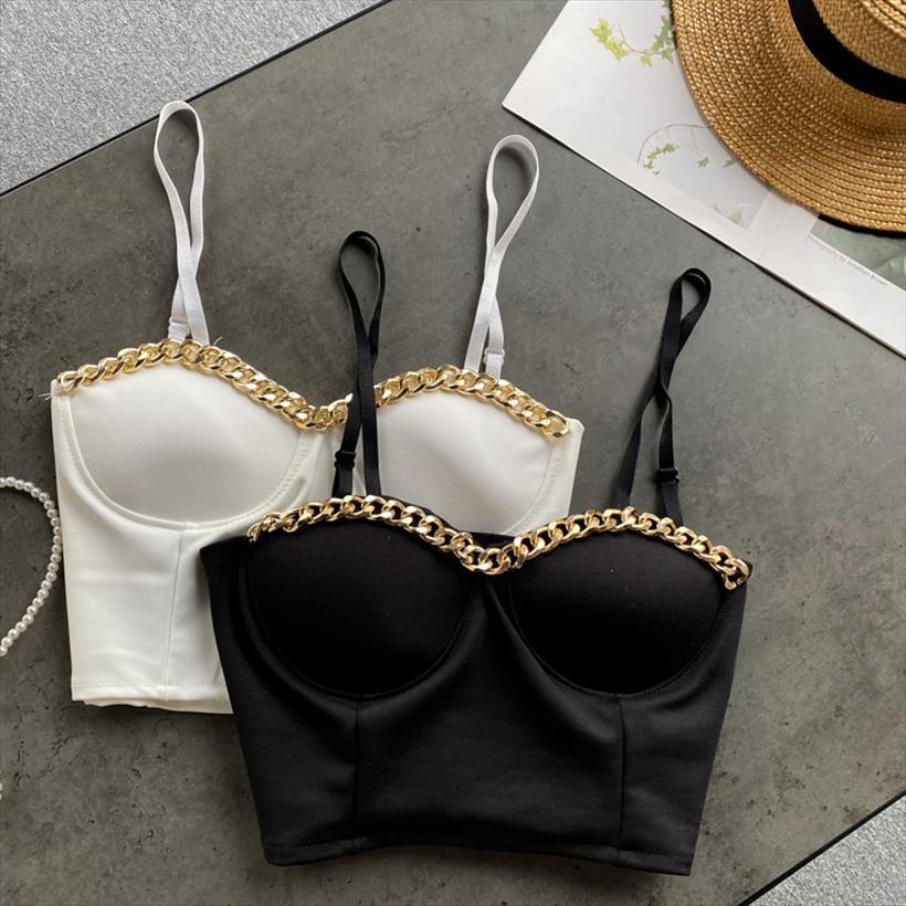 Small Camisole Fashionable Outer Wear Women Cami All Match Design Sense Chain Tube Top Short Bottoming Shirt, White
Small Camisole Fashionable Outer Wear Women Cami All Match Design Sense Chain Tube Top Short Bottoming Shirt, White