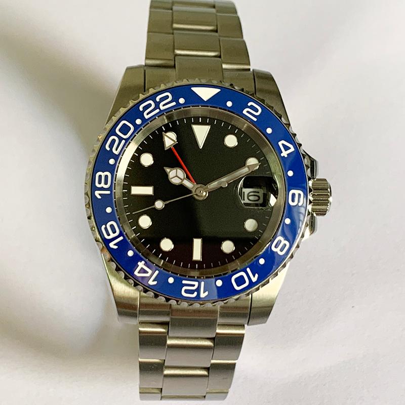 Wristwatches 40mm GMT Men's Automatic Mechanical Watch 100m Waterproof Top Brand Sapphire Glass Stainless Steel Business Sports Selling, 01
Wristwatches 40mm GMT Men's Automatic Mechanical Watch 100m Waterproof Top Brand Sapphire Glass Stainless Steel Business Sports Selling, 01