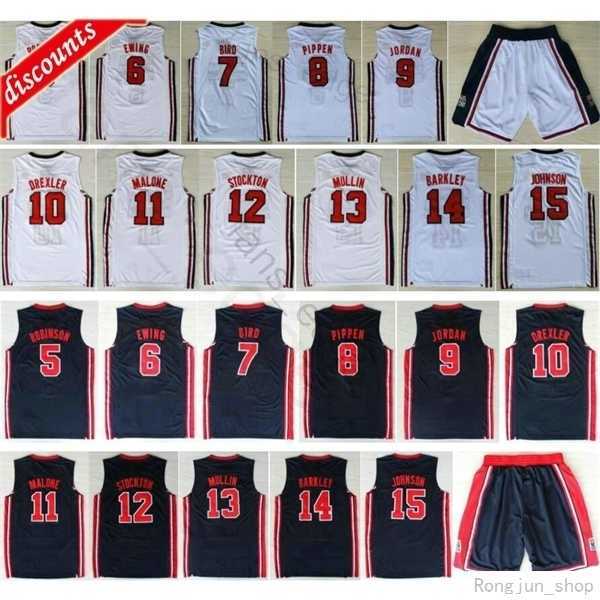 1992 Team Basketball 9 Larry Bird Patrick Ewing Scottie Pippen Mullin Robinson Drexler Laettner Stockton Malone Charles Barkley Jerseys, Black;red
1992 Team Basketball 9 Larry Bird Patrick Ewing Scottie Pippen Mullin Robinson Drexler Laettner Stockton Malone Charles Barkley Jerseys, Black;red