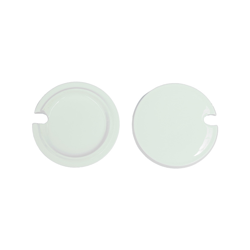 Ceramic Cup Lid 12oz White Porcelain Cup Cover Eco-Friendly Mug Cap put spoon in the Drinkware