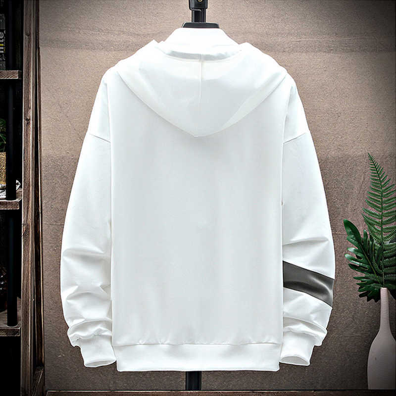 Men Hoodie Casual Spring Street Hoodie Sweatshirt Men Harajuku Pullover Letter Japanese Men Pocket Crew Neck 210927